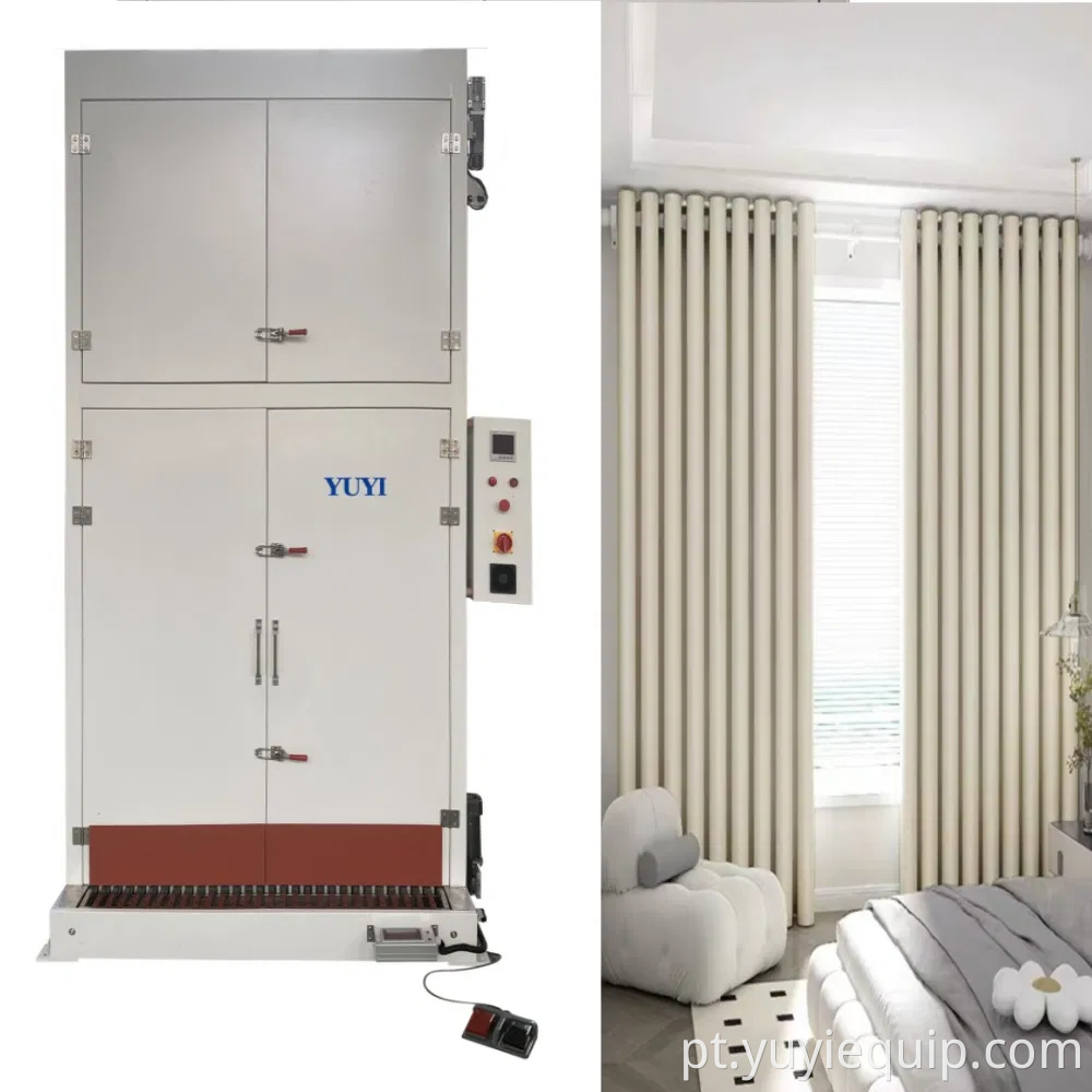 Yuyi Pregas 220V Hoiset Máquina de forma de onda de cortina com ajuste de calor totalmente automático com motor e PLC, garantia de 1 ano
